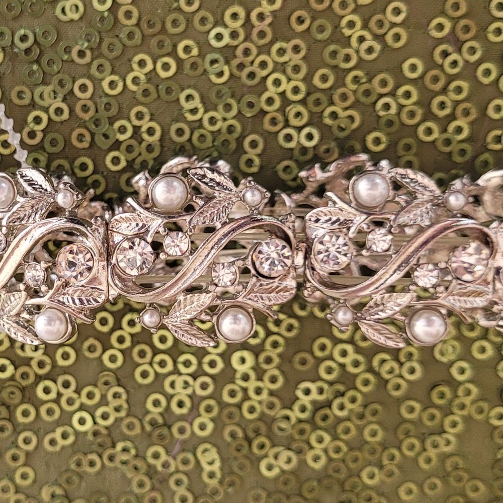 NWT Silver and Rhinestone Bracelet